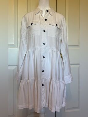 White tiered dress